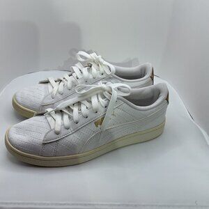 Puma Womens White Gold SoftFoam Sneakers Lace-Up Athletic Shoes Size8